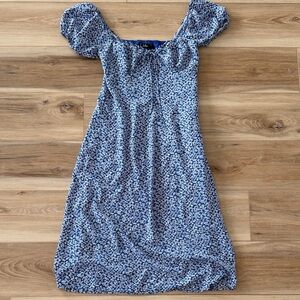 Lulu's Blue Floral Dress